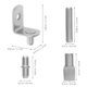 thumbnail image 2 of unbranded 200Ud Soportes Para Estantes De Cocina Y Muebles De Inoxidable Plateado, 2 of 6