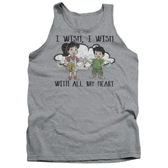 Dragon Tales/I Wish With All My Heart Adult Tank Top Athletic Heather
