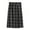 Black, variant on qolati Women's Plaid Midi Skirt Casual Wool Blends A-Line Wrap Work Skirt Elegant Bodycon High Elastic Waist Cocktail Party Club Skirt