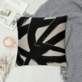 thumbnail image 2 of Nawypu  Black and Beige Geometric Modern Abstract Neutral Art Throw Pillow Cover, Abstarct Art Throw Pillow Case Home Living Room Decor,Women Gifts, 2 of 5