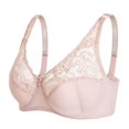 thumbnail image 3 of Valcatch Women's Minimizer Bra Unlined Underwire Full Figure Lace Bra Plus Size Full Coverage Unpadded Bra, 3 of 4