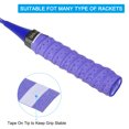 thumbnail image 4 of Tennis Badminton Racket Overgrip Anti Skid Sweatband Racquet Grip with Raised Ridges, Purple 5 Pack, 4 of 6