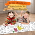 thumbnail image 6 of NOGIS Large Size Coloring Paper Roll for Kids, Toddler Drawing Paper Roll,DIY Sticky Wall Painting Color Filling Paper,Creative Early Educational Toys for Toddlers 118 * 15 Inch (Ocean), 6 of 7