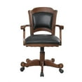 thumbnail image 2 of Coaster Chaise de Jeu en Bois Turc avec Roulettes en Noir et Tabac, 2 of 7