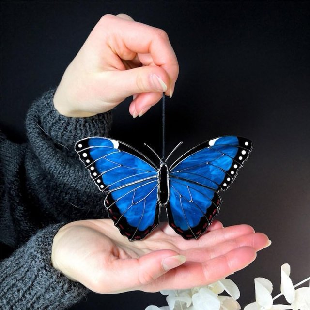 Atrapasol de mariposa XINYU hecho a mano acrílico para colgar