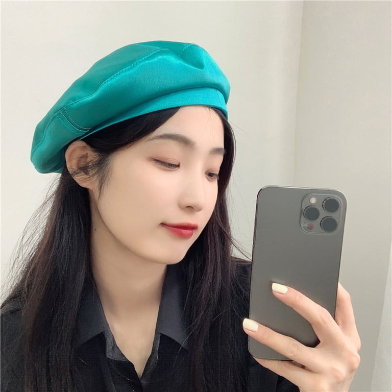 Women Beret Hat French Beret Artist Beret Cap with Pearl  display picture 3