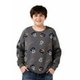 thumbnail image 2 of Atogsazn Kids Boys Sweatshirt Children Crew Neck Long Sleeve Pullover Sweatshirts Tops Outdit Outerwear Coffee 11-12 Years Fashion, 2 of 5
