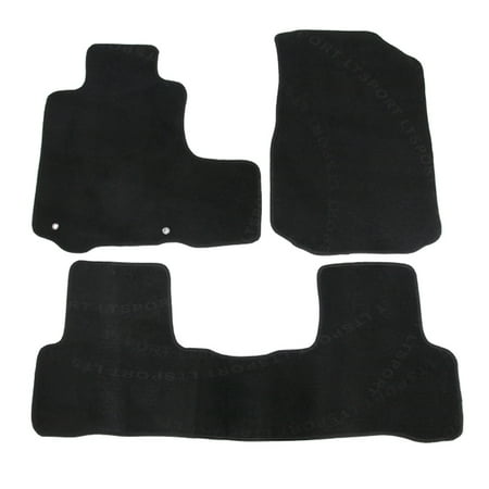 Fit 07 11 Honda Crv Custom Premium Nylon Black Floor Mats Carpet
