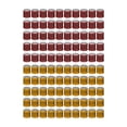 thumbnail image 4 of 100 anillos reutilizables de aluminio 2023 para patas de paloma, numerados y de identificación. naranja y rojo, 4 of 7