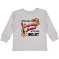 thumbnail image 3 of Inktastic I Listen to Country Music with my Mommy with Guitar and Hat Boys or Girls Long Sleeve Toddler T-Shirt, 3 of 5