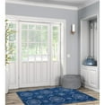 thumbnail image 2 of Linon Washable Declan Polyester 3'x5' Rug in Blue, 2 of 19