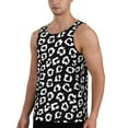 thumbnail image 2 of Haiem Black Leopard Men Workout Tank Top Gym Bodybuilding Sleeveless Muscle T Shirts Athletic Tank Breathable Workout Shirt-3X-Large, 2 of 9