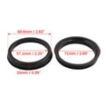 thumbnail image 4 of Unique Bargains Car Hub Centric Rings Wheel Bore Center 66.6 to 57.1mm - 4pcs Black Plastic, 4 of 5