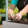 thumbnail image 6 of SnugNiture Garden Landscape Edging Border, 6 Inch x 40 FT Metal Lawn Garden Border Edges for DIY Flower Beds,Pathways and Patio Design,Sliver, 6 of 7
