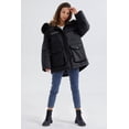 thumbnail image 3 of Elezay Women's Winter Coats Plus Size Thicken Parka Zip Long Jacket with Faux Fur Hood Outerwear Overcoat, 3 of 5