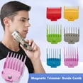 thumbnail image 4 of 6pcs Colorful Hair Clipper Limit Comb with Magnetic Trimmer Guide Hair Clipper Limit Comb Guide, 4 of 8
