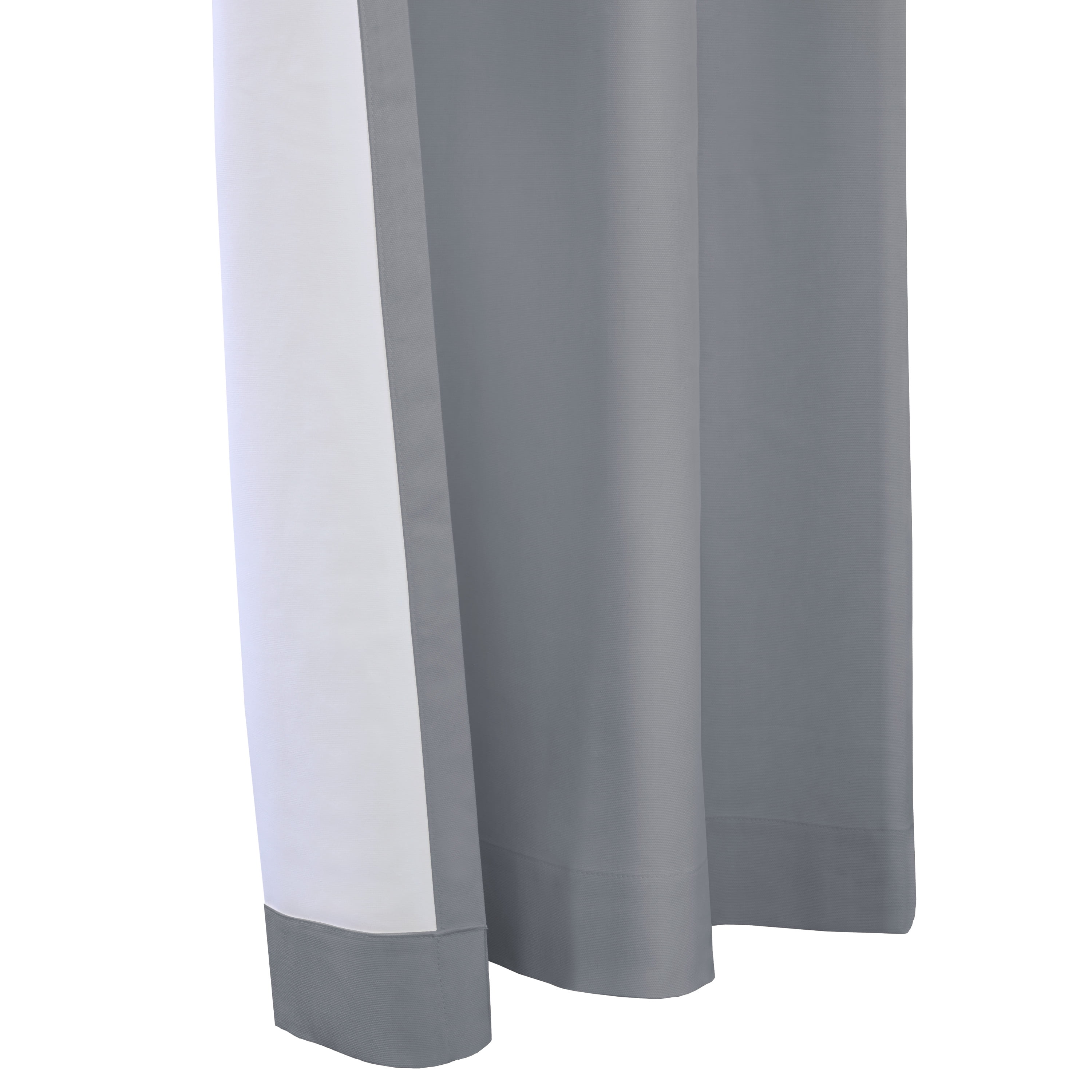 Winmate Insulated Cotton Tab Top Curtain Panel - Pair each 80" x 84" in Dolphin Grey