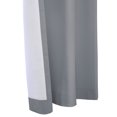 thumbnail image 4 of Winmate Insulated Cotton Tab Top Curtain Panel - Pair each 40" x 95" in Dolphin Grey, 4 of 5