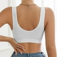 thumbnail image 4 of Weikingp Bras For Sagging Breasts Plus Size Bras For Women Comfortable Bras For Older Women Racerback Bralettes For Women Wireless Pushup Bra For Women White M, 4 of 4
