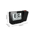 thumbnail image 4 of Linyer Projection Alarm Clock LED Digital USB Charging Wall Humidity Temperature Projector Snooze Function Backlight Home Kids Black, 4 of 8