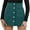 Green, variant on Womens Corduroy Mini Skirt High Waisted Basic Casual A-line Short Fall Winter Skirts Front Button Closure