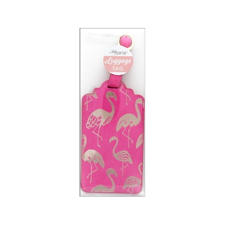 Luggage Tag Flamingo Pink