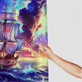 thumbnail image 3 of Orinice Fantasy Ship Bathroom Decor Set with Hooks, Colorful Luxurious Graphic Print Polyester Fabric Shower Curtain, Chic Modern Design 36x72, 3 of 7