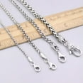 thumbnail image 6 of K-KED Real Sterling Silver Chain For Men 2mm/3mm/4mm/5mm Wheat Chain Silver Necklace-3mm-28inch, 6 of 9