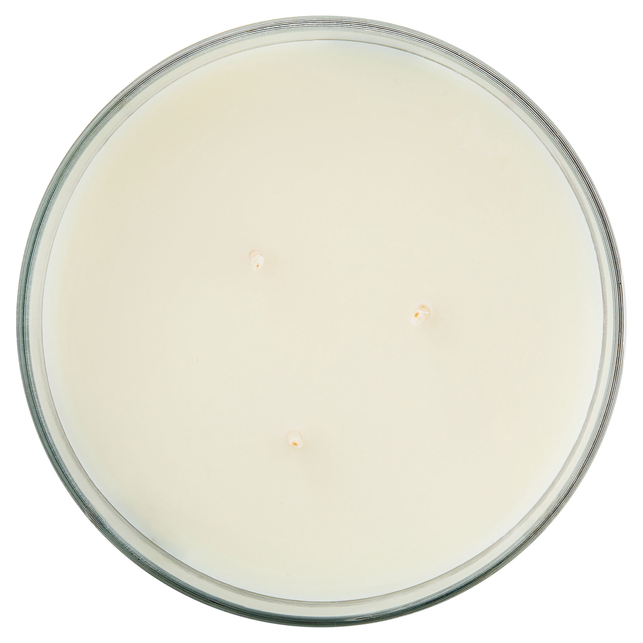 Mainstays 3-Wick Glass Jar Candle with Decorative Wrap, Orchid Waters, 13 oz