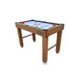 thumbnail image 6 of KICK Hexad 48″ 6-in-1 Multi Game Table (Brown) - Combo Game Table Set - Billiards, Foosball, Glide Hockey, Table Tennis, Mini-Shuffleboard, and Mini-Bowling for Home, Game Room, Friends and Family!, 6 of 12