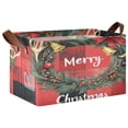 thumbnail image 2 of BZSMCE Collapsible Fabric Cube Storage Bins Elegant Christmas Painting Design Pattern Storage Box, 2 of 8