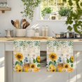 thumbnail image 4 of Sunflowers Kitchen Towels Set of 2, Yellow Floral Bees Green Leaves Watercolor Absorbent Dish Towels for Kitchen, Microfiber Hand Towel, Quick Drying Tea Towel for Cleaning Decorative Dishcloths, 4 of 7