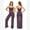 Wide Leg Taro Purple, variant on IDOPIP Womens Workout Sets 2 Piece Spaghetti Straps Square Neck Crop Top Straight Butt-lifting Leg Yoga Pants Pilates Outfits