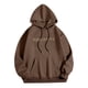 thumbnail image 5 of MHFRRA Sudadera con Capucha de Manga Larga para Hombre, Informal, Cómoda, con Forro, Diseño Temático para Exteriores Marrón, 5 of 6
