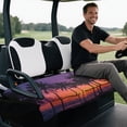 thumbnail image 5 of XYZCANDO Golf Cart Seat Cover with Front Pockets Soft, Compatible with Sports Club Car Seat Golf Cart Seats Cushion Covers(Palm Tree Sunset Print), 5 of 8