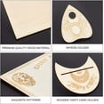 thumbnail image 4 of Wood Spirit Board Pendulum Board Tarot Card Stand Kit Wooden Talking Boards with Planchette Dowsing Divination Hunt Metaphysical Message, 4 of 9