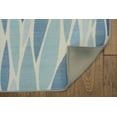 thumbnail image 3 of Linon Outdoor Washable Area Rug Collection, Blue and Ivory, 7' x 9', 3 of 8