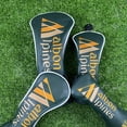 thumbnail image 2 of Golf Club Head Covers Set-PU Fabric, Hook and Loop Closure, for Hybrid Driver Fairway Woods-Dustproof Club Protector Socks plum, 2 of 6
