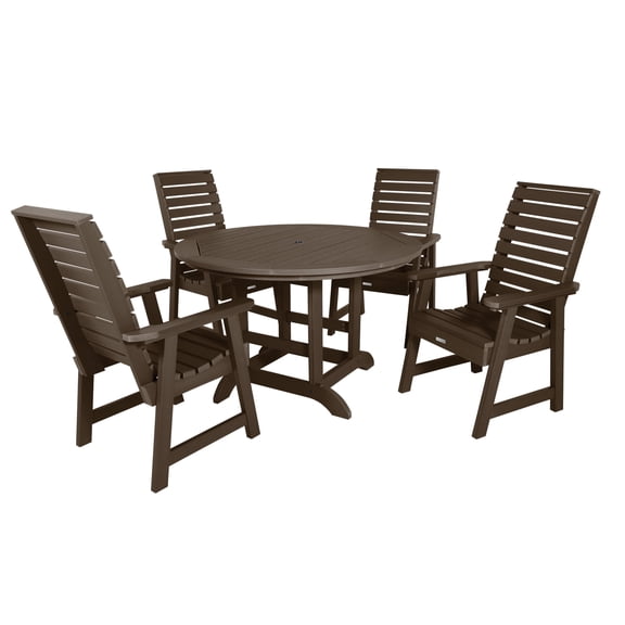 Highwood Furniture Weatherly 5pc Round Dining Set