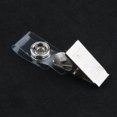 thumbnail image 4 of 200 Piezas De Clips De Metal Con Correas De PVC Transparentes Para Tarjetas De Identificación Y Porta Credenciales Sunnimix Soporte para clips de placa de hierro, 4 of 8