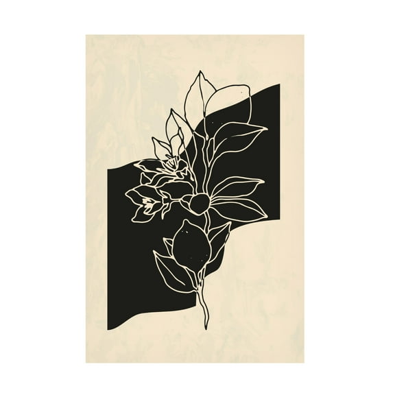 Trademark Fine Art NKTN Abstract Flower 4 Canvas Wall Art