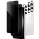 thumbnail image 1 of 2 Pack for Samsung Galaxy S23 Privacy Screen Protector Upgrade Fingerprint Unlock Compatible Tempered Glass + 2 Pack Camera Lens Protector, Anti Spy C, 1 of 5