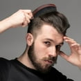 thumbnail image 5 of Soumake Men Beard Brush with Ergonomic Handle Nylon Boar Bristle Curved Wave Beard Straightener Brush Home Salon Men Mustache Grooming Styling Tools, 5 of 7