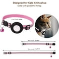 thumbnail image 3 of Yirtree Cat Collar, Air tag Cat Collar with Bell and Safety Buckle, Reflective Collar with Waterproof Airtag Holder Compatible with Apple Airtag for Cat Dog Kitten Puppy, 3 of 8