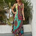 thumbnail image 2 of Paisley Print Vestido Sin Mangas , Vestidos De Lujo Para Ocasiones Oficiales, 2 of 5