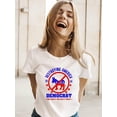 thumbnail image 2 of The Party You Can't Trust T-shirt Women's -SmartPrintsInk Designs, 2 of 4