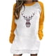 thumbnail image 1 of Vestido de Sudadera Para Mujer Vestido de Navidad Moda Casual Estampado Manga Larga Cuello Redondo Contraste Color Suéter Top Odeerbi  ODB172725, 1 of 5
