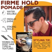 Suavecito Firme Strong Hold Hair Pomade for Men, 4 oz