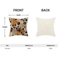 thumbnail image 5 of Brown Summer Pillow Covers 20 x 20 Inch, Tropical Palm Leaf Cheetah Spot Outdoor Decor Throw Pillows for Couch, Leopard Polka Abstract Art Decorative Pillowcase Linen Cushion Cover Set of 2, 5 of 6