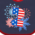 thumbnail image 4 of Inktastic Second Birthday- Fourth of July Fireworks Boys or Girls Baby Bib, 4 of 4